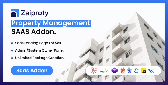 Zaiproty – Property Management SAAS Addon 2.0