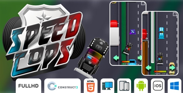 Speed Cops – HTML5 Game (Construct3)