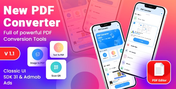 Android PDF Converter  PDF Reader with Admob Ads