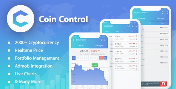 Coin Control – Cryptocurrency Full Android Mobile App