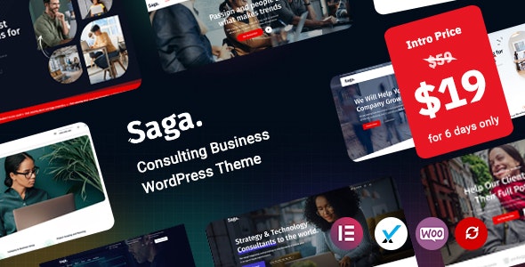 Saga – Business Consulting WordPress Theme