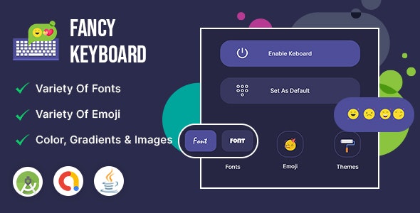 Fancykeboard – Solid, Gradients  Images Keyboard For All Media Chat