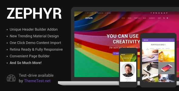 Zephyr | Material Design Theme 8.20