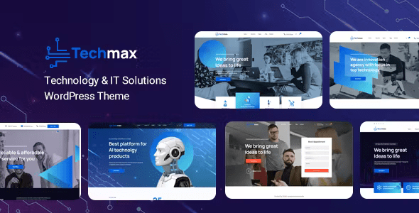 Techmax – IT Services  Technology WordPress Theme