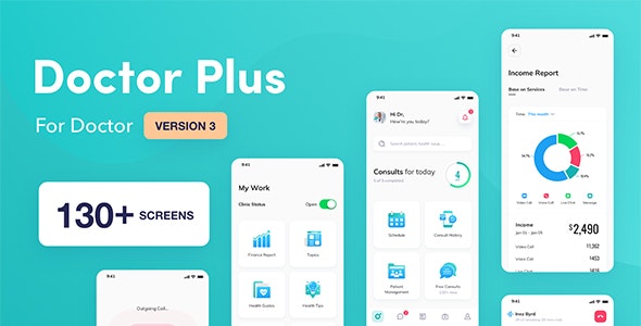 Doctor Plus – For Doctor React Native App Template