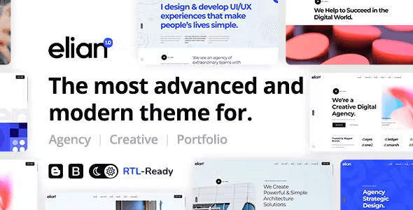 Elian – Creative Portfolio Multipurpose Blogger Theme