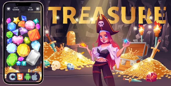 TreasureHunt – HTML5 Game, Construct 3