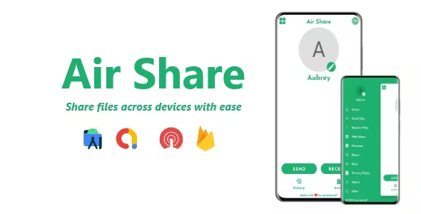 Air Share – File Transfer | ADMOB, FIREBASE, ONESIGNAL