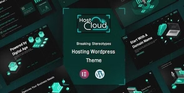 HostCloud | WHMCS Hosting  Cloud Tech WordPress theme.