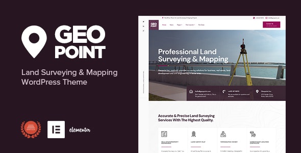 Geopoint – Land Surveying & Mapping WordPress Theme 1.2