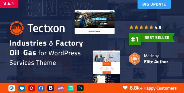 Tectxon – Industry  Factory WordPress Theme