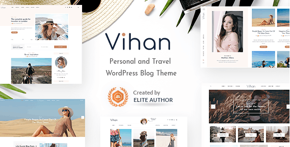 Vihan | Personal  Travel WordPress Blog Theme