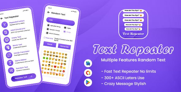 Text Repeater – Repeat Text 10K – Texter – Text Emojis – Stylish Text – Bulk Text – NBulk Texter