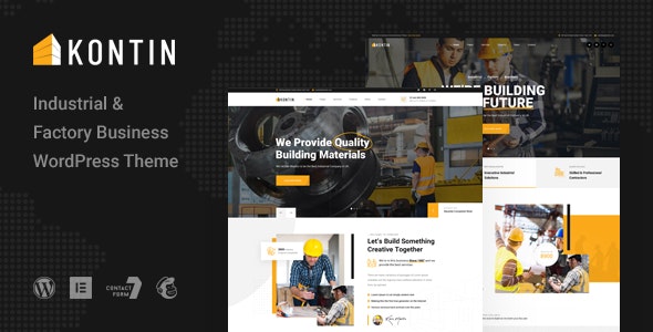 Kontin – Industrial & Factory WordPress Theme