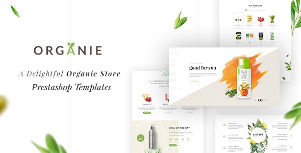 Organie – A Delightful Organic Store eCommerce Prestashop Theme V1.6  V1.7