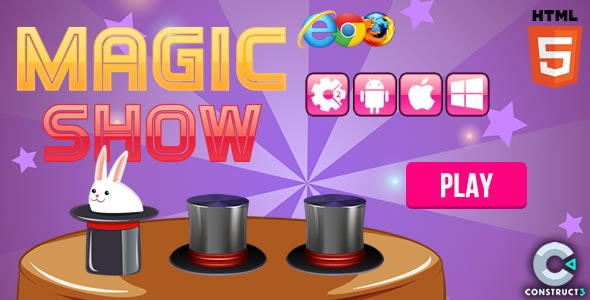 Magic Show – HTML5 Game (Construct 3) c3p