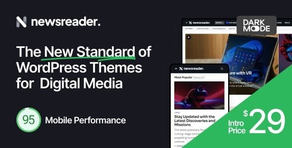 Newsreader – Revolutionary WordPress Theme for Digital Media