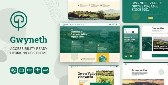 Gwyneth – Accessible Full Site Editing WordPress Block Theme