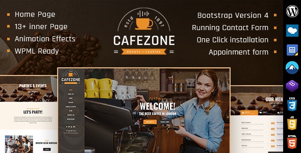 CafeZone | Coffee Restaurant WordPress Theme 1.1