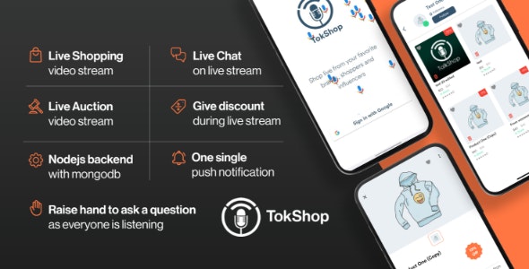 E-commerce  Live Shopping and Auction – TokShop