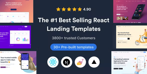 SuperProps – React Next JS Landing Page Templates