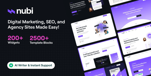 Nubi – Digital Marketing & SEO WordPress Theme