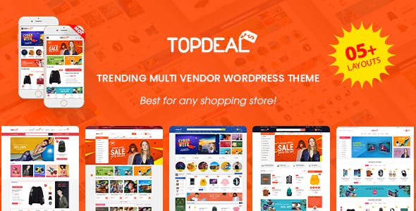 TopDeal – Multi Vendor Marketplace Elementor WooCommerce WordPress Theme (Mobile Layouts Ready)