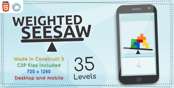 Weighted Seesaw – HTML5 Casual game