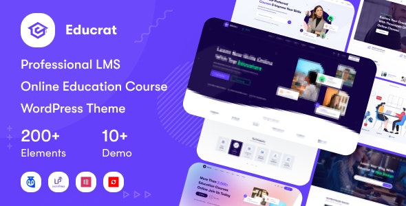 Educrat – Online Course Education WordPress Theme 1.0.24