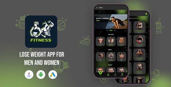 Workout for men  Women | Fit at Home | Lose Weight App | Bodybuilding | Fitness Planner | Android