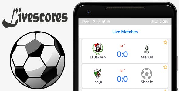 LiveScore – Football Android Full App (Admob)