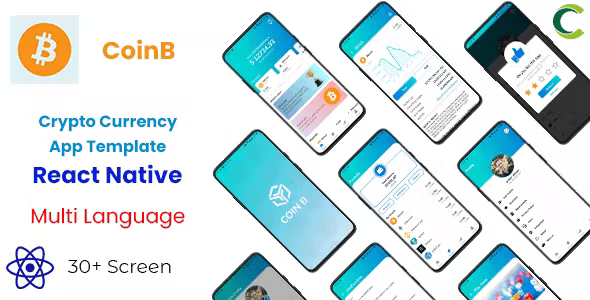 Crypto Currency Trading Android App Template + iOS App Template | React Native | CoinB
