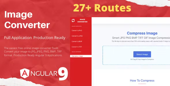 Image Converter Full Production Ready Application – PNG, JPG, BMP, TIFF, GIF Converter (Angular15)