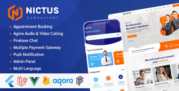 Nictus Consultation – Complete online consultation solution with flutter mobile app and laravel 1.1.4