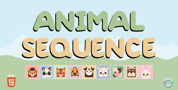 Animal Sequence – HTML5 Educational Game (Construct 3)