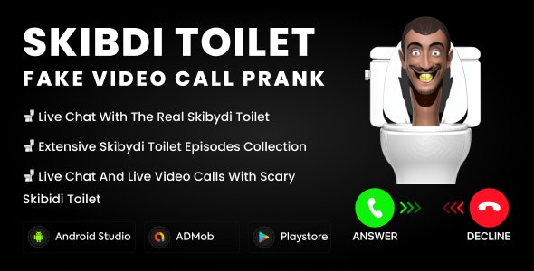 Skibdi Toilet Fake Video Call Prank – Toilet Video Call Prank – Fake Call with Skibdi Toilet