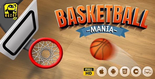 Basketball Mania – Ultimate Sport HTML5 Game (Construct)