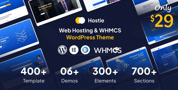 Hostie – Web Hosting  WHMCS WordPress Theme