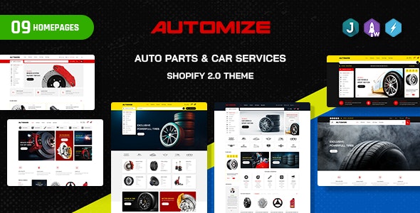 Automize – Auto Parts  Car Services Shopify Theme