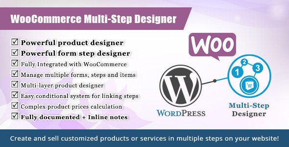 WooCommerce Multistep Form  Product Designer