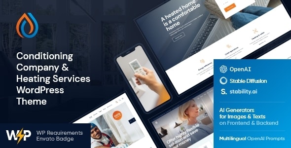 Air Supply | Conditioning Company and Heating Services WordPress Theme + RTL