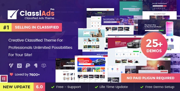 Classiads – Classified Ads WordPress Theme 6.1.5