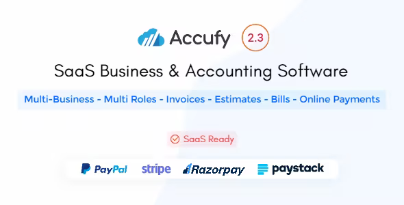 Accufy – SaaS Business, Invoicing & Accounting Software 2.7