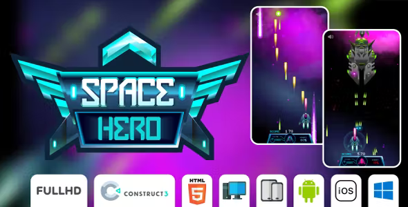 Space Hero – HTML5 Game (Construct3)