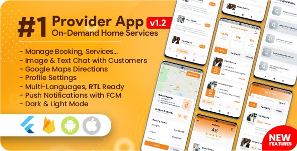 Service Provider App for On-Demand Home Services Complete Solution 3.2.0