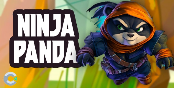 Ninja Panda – HTML5 Game – Construct 3 + (Mobile+Web)