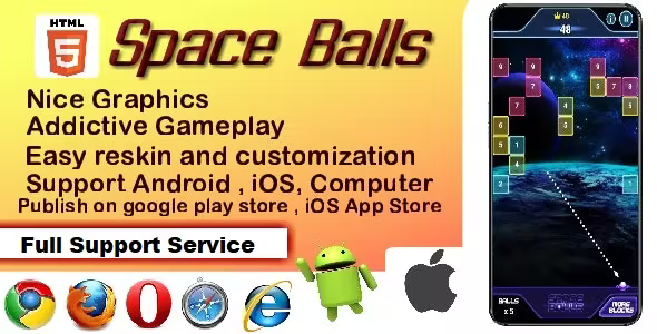 Space Balls HTML5 Game