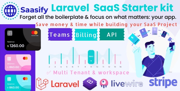 Saasify, advance Laravel SaaS Starter kit