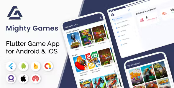 MightyGame – Flutter All in One Game App with php backend 6.0
