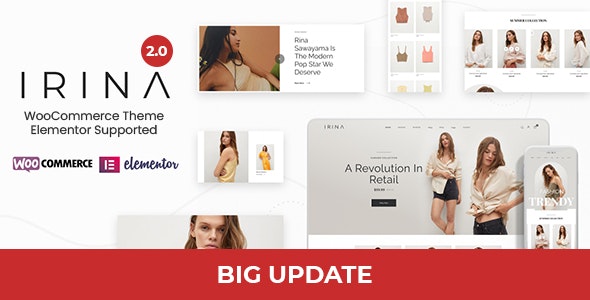 IRINA – Elementor WooCommerce Theme